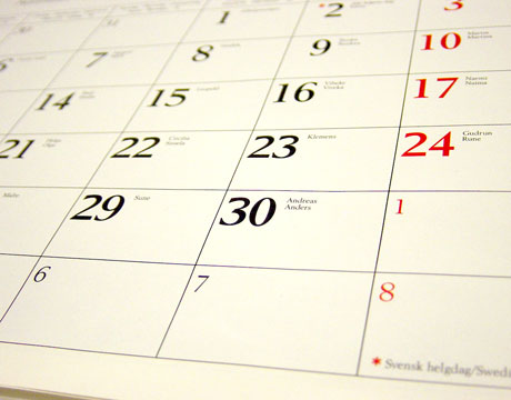 Datas comemorativas 2009