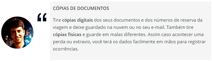 Cópias de documentos