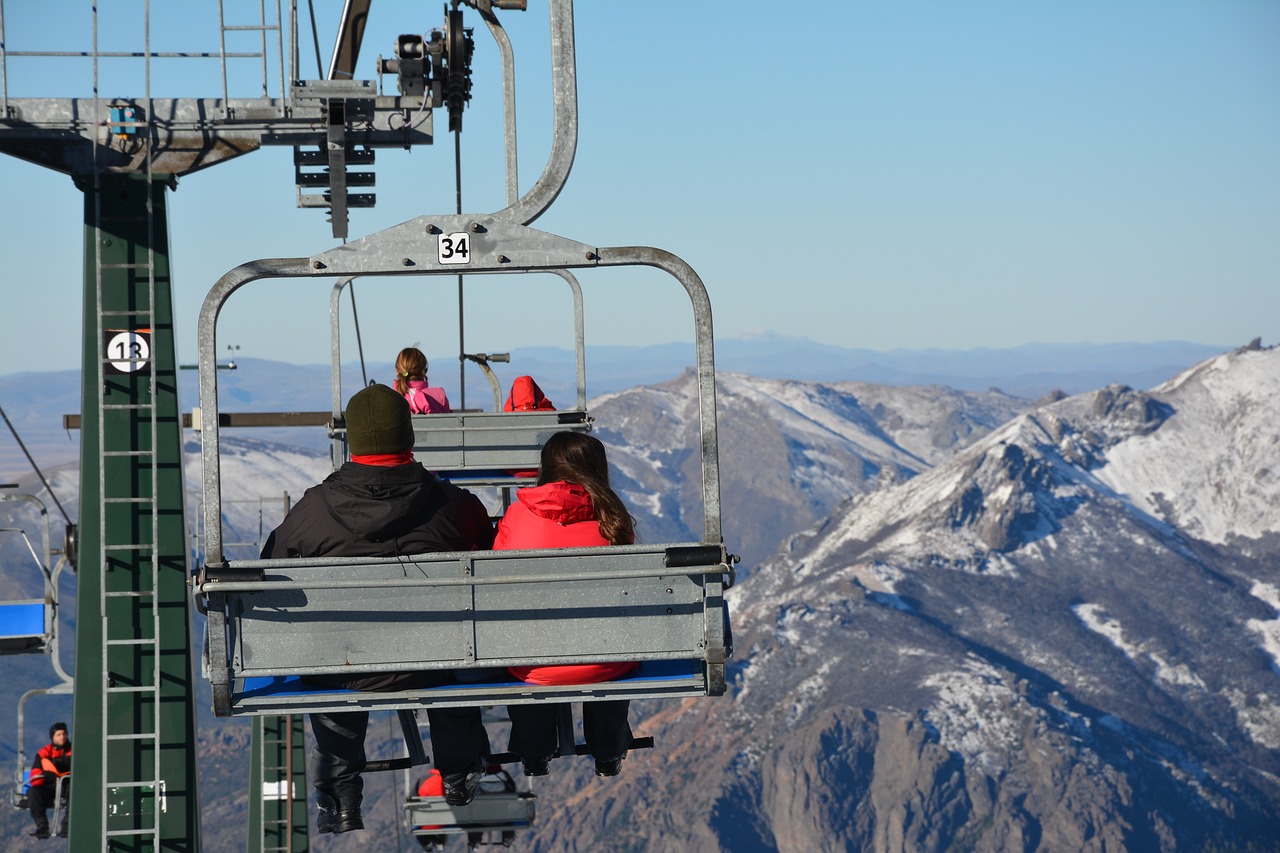 Vista do teleférico para o Cerro Catedral em Bariloche