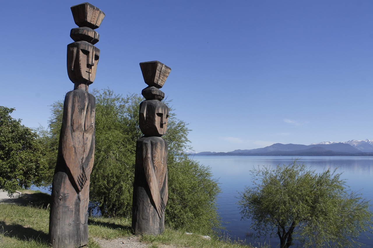 Vista da espetacular natureza em Bariloche