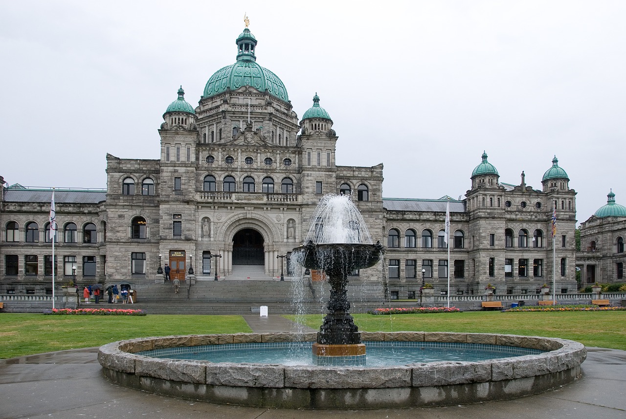 Esse é o edifício do Parlamento de Vancouver