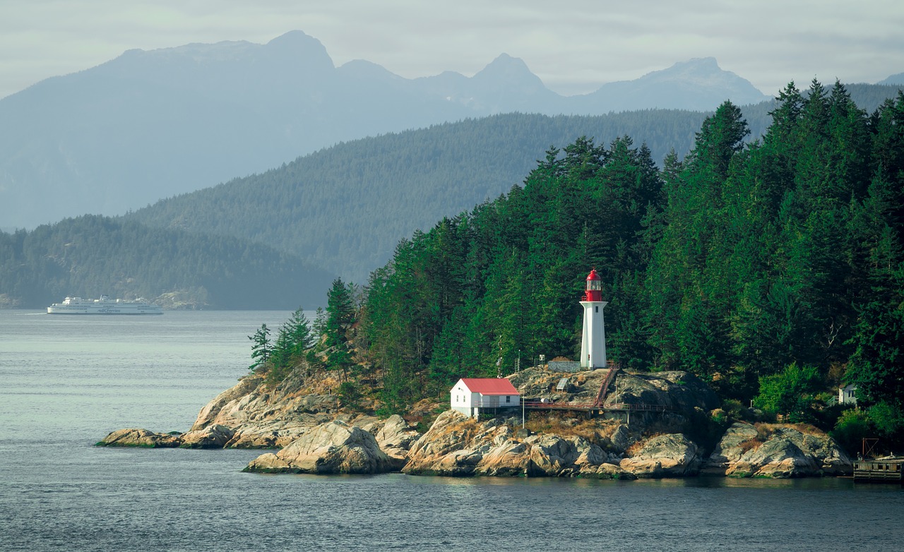 Ilha do litoral de Vancouver