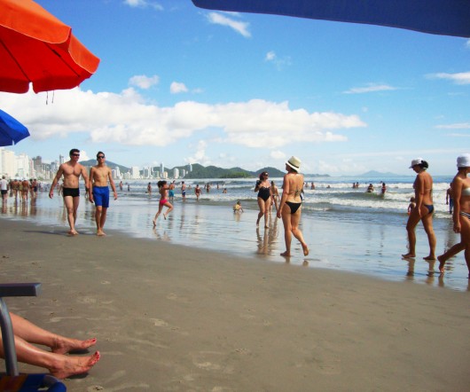 Vista da praia principal de Balneário Camboriú