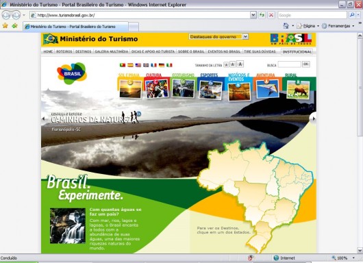 Sites guias de turismo - Ministério do Turismo