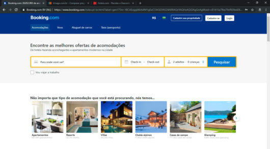 Sites de hotéis e pousadas