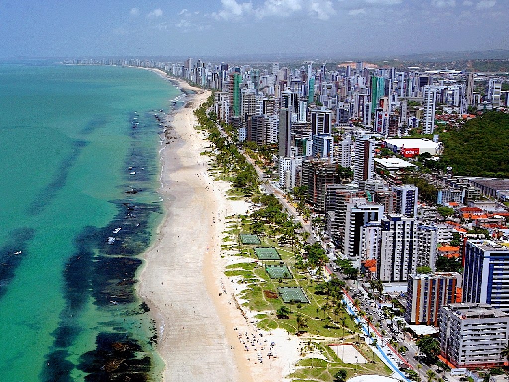 A Praia de Boa Viagem no Recife é uma das praias de Pernambuco