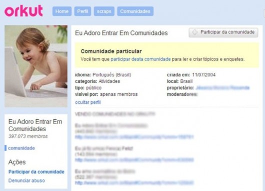 Comunidades no Orkut