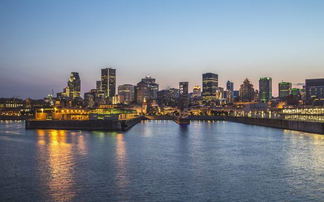 Vista da cidade de Montreal no Canadá