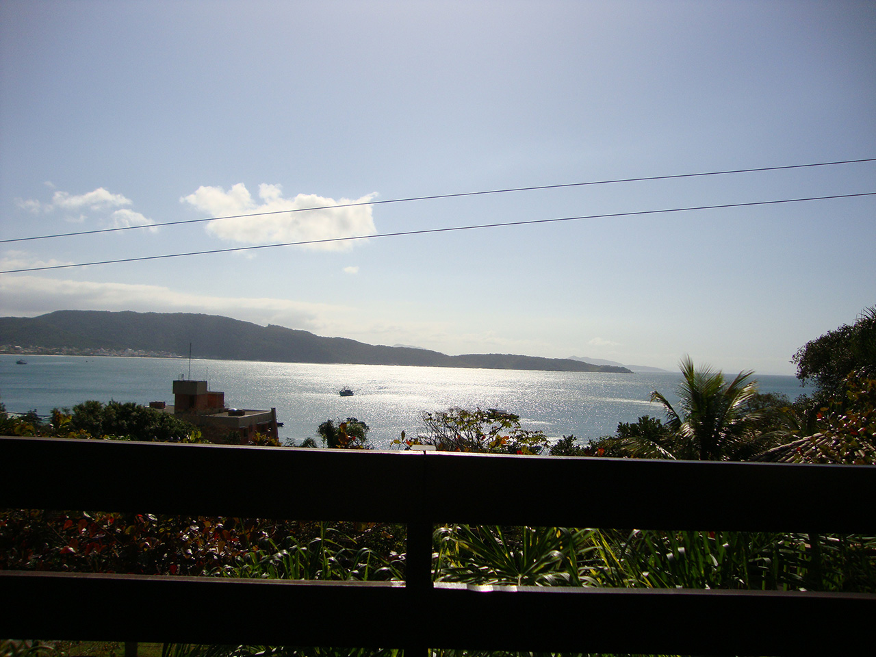 Vista da praia na Pousada Palmeiras
