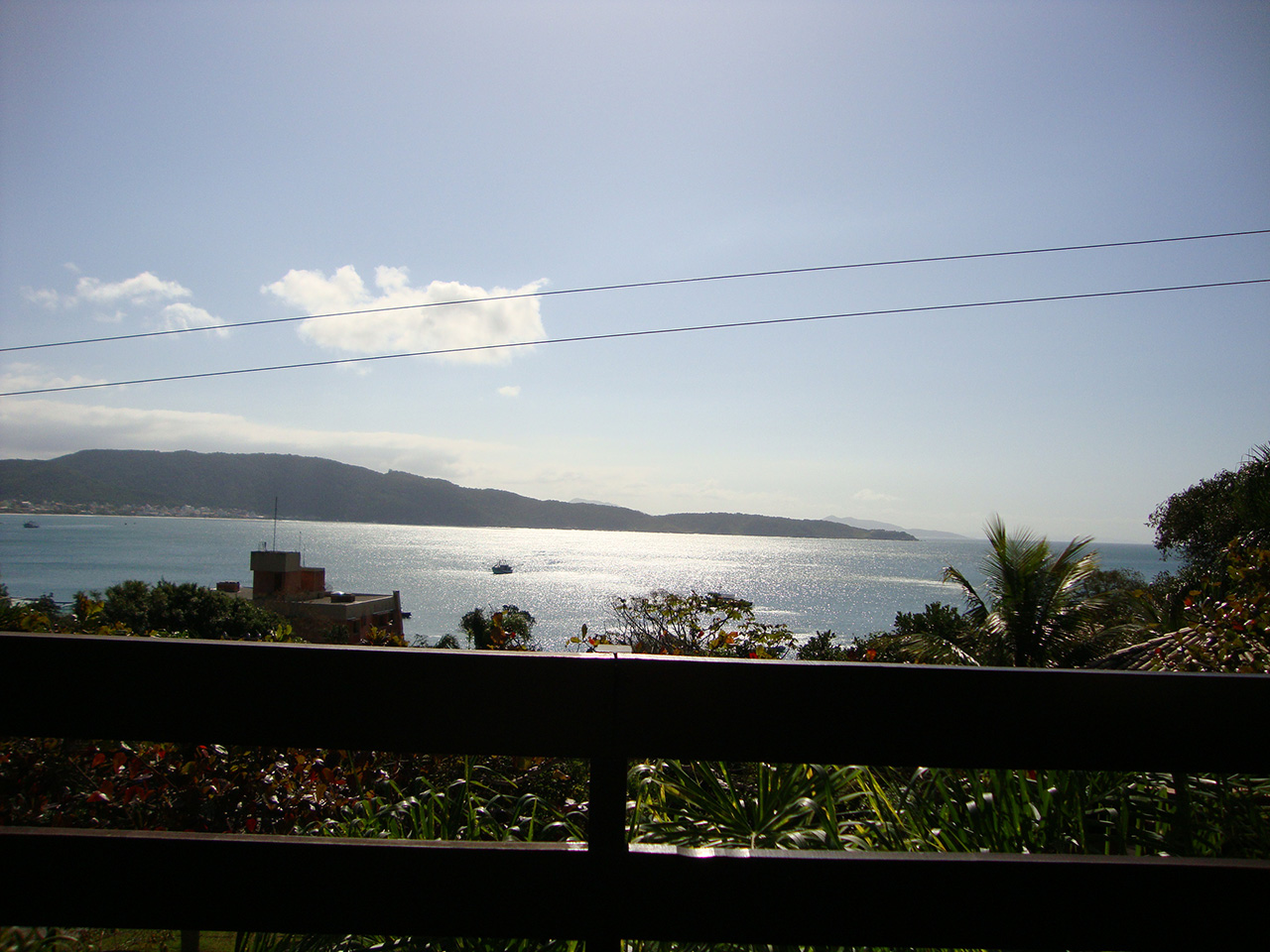 Vista da praia na Pousada Palmeiras