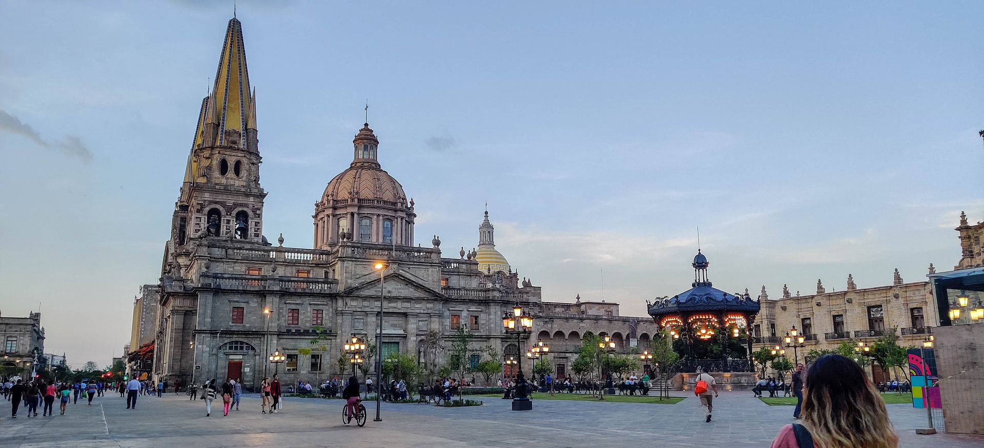 Catedral no Centro histórico de Guadalajara
