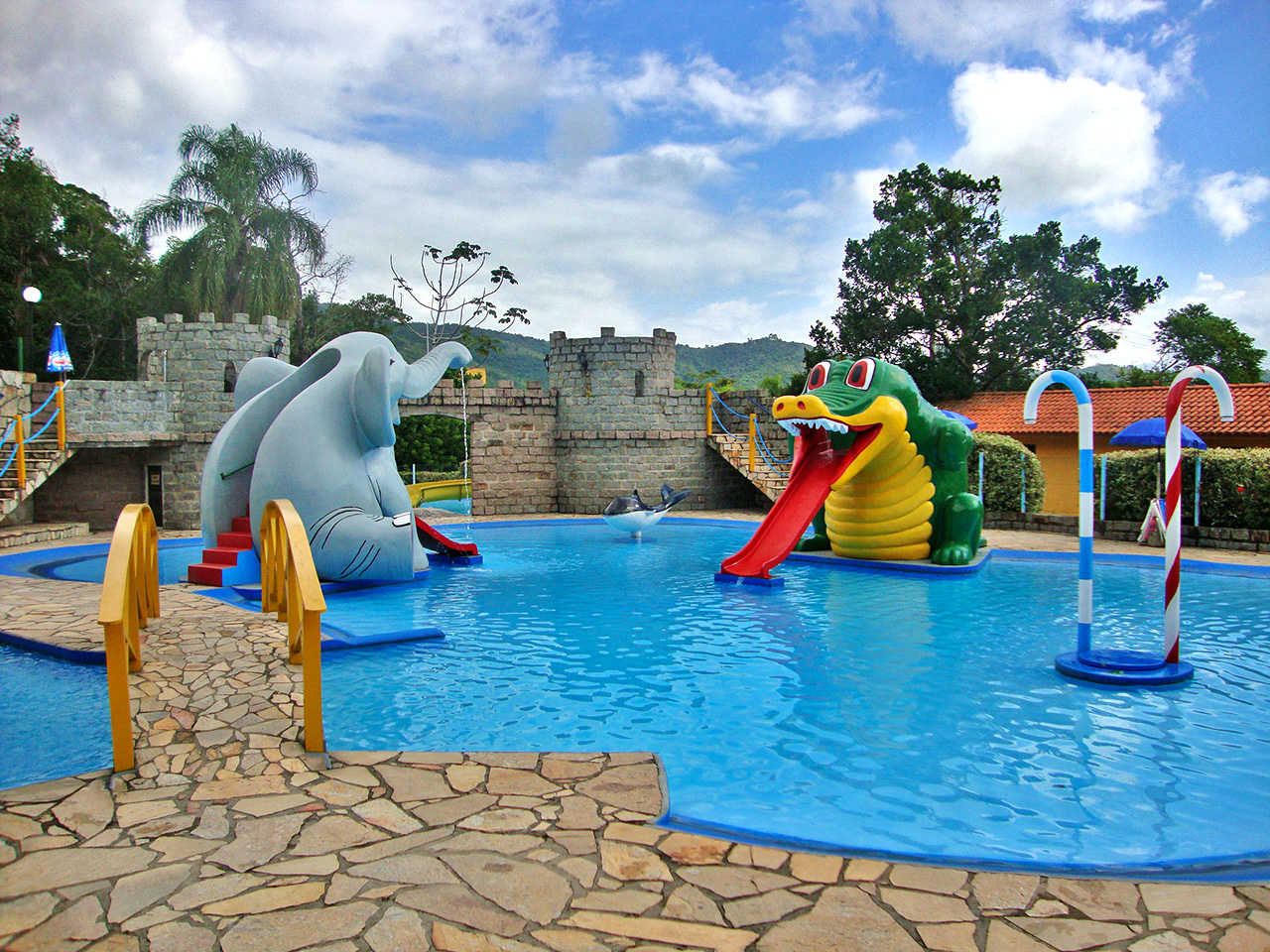 Esse é o parque aquático do Águas de Palmas Resort