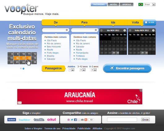 Buscador de passagens Voopter Buscador de passagens Voopter