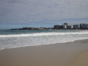 Mar da praia de Copacabana