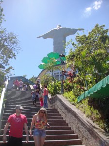 Subida para o Cristo Redentor