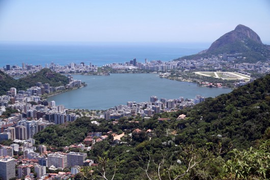 Vista de cima - Lagoa Rodrigo de Freitas