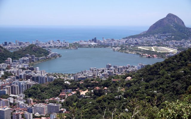 Vista de cima - Lagoa Rodrigo de Freitas
