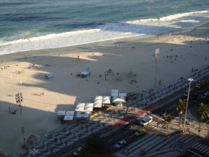 Vista do alto da Praia de Copacabana