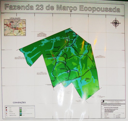Mapa da Fazenda 23 de Março
