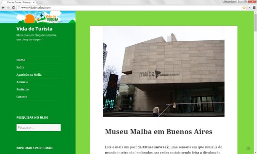 Layout responsivo no Vida de Turista!
