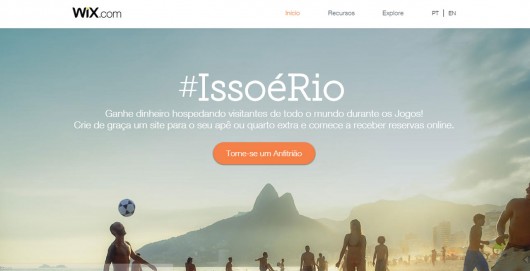Campanha #IssoéRio da Wix!
