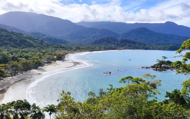 Vista da Praia de Castelhanos em Ilhabela - SP