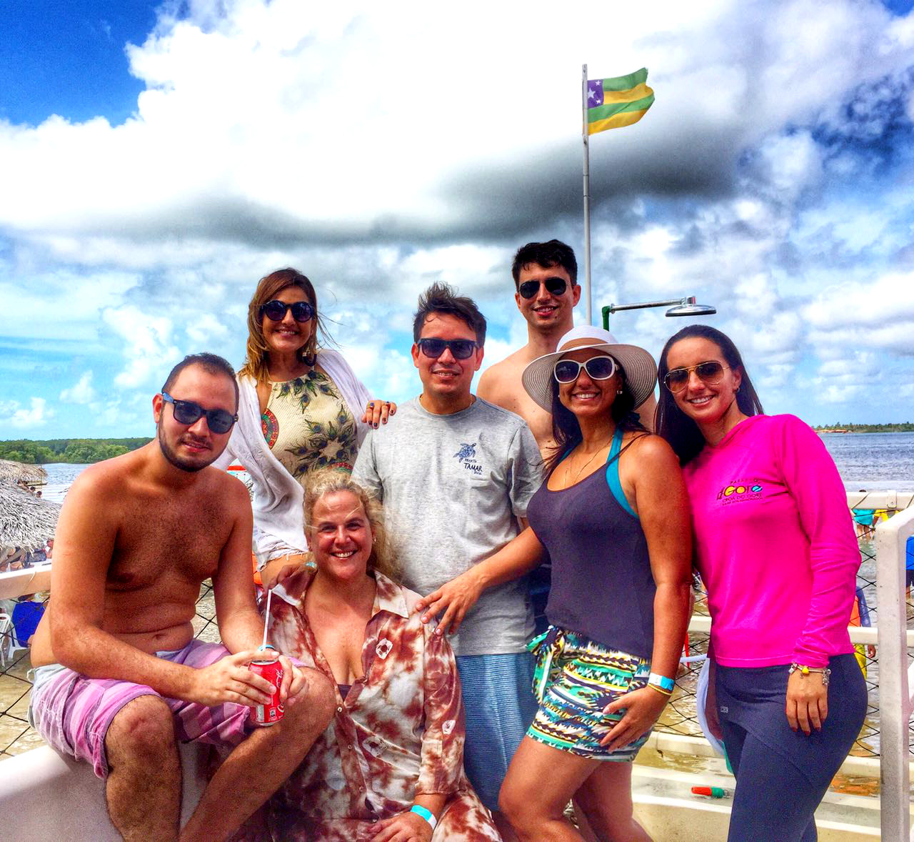 Blogueiros participantes da visita a Aracaju
