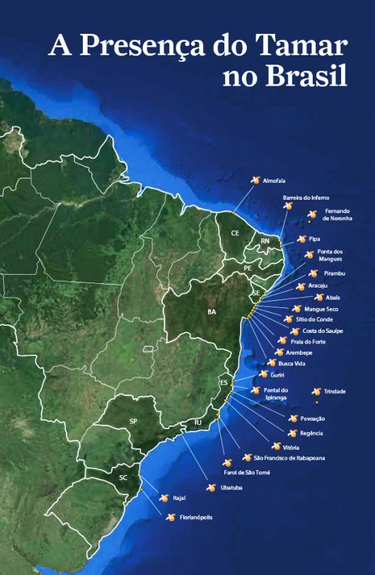 Mapa Institutos Tamar