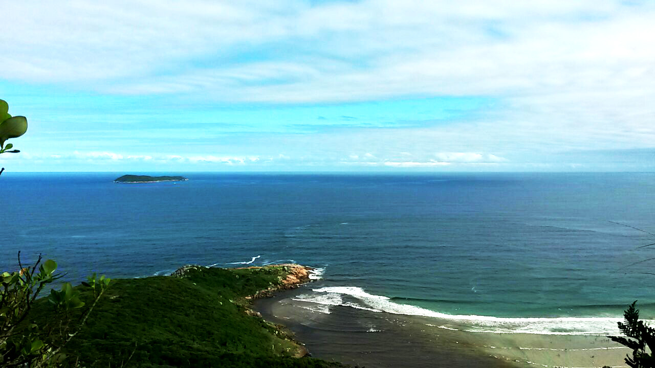 Paisagem da trilha Pedra do Urubu - Guarda do Embaú - SC