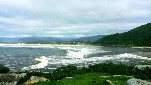 Vista da trilha Prainha - Guarda do Embaú - SC