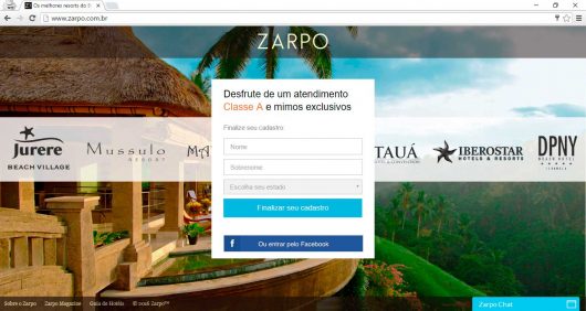 Cadastro no site
