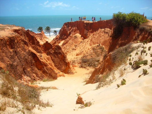 Entrada das falésias de Morro Branco