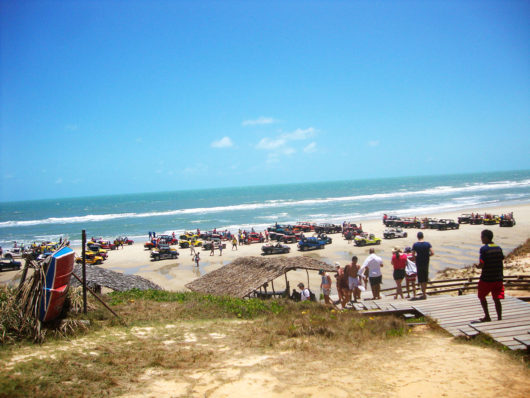 Vista da praia de Morro Branco