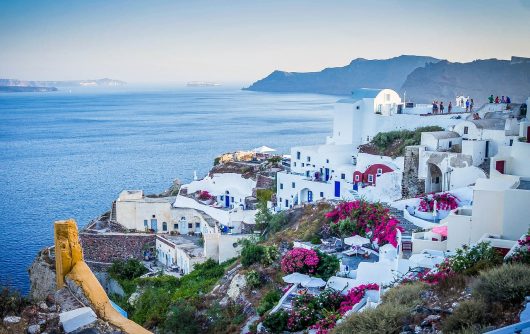 Ilha de Santorini na Grécia