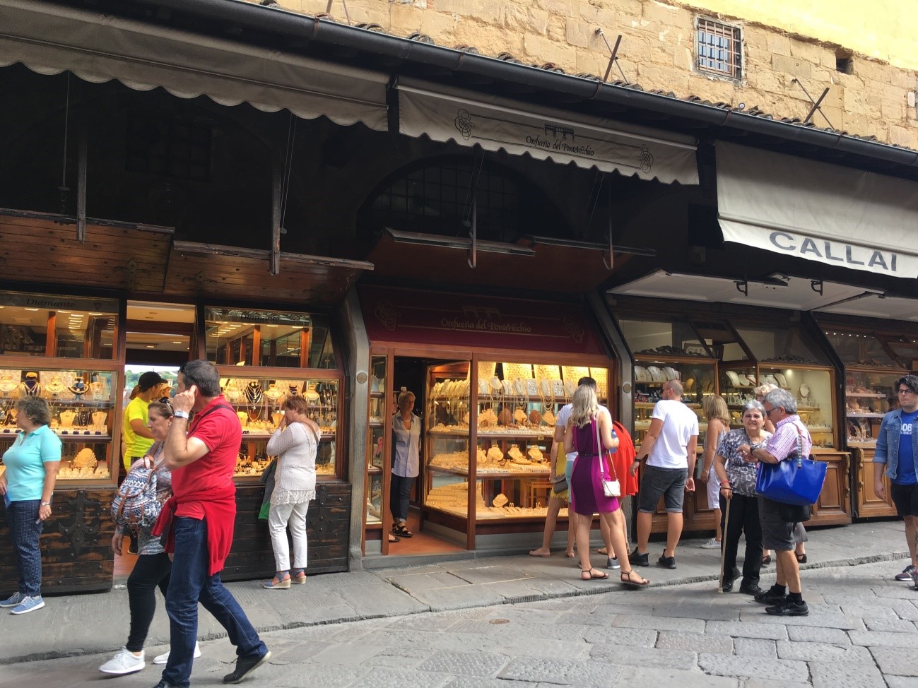 Joalherias na Ponte Vecchio