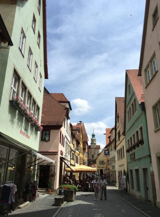 Rua de Rothenburg ob der Tauber