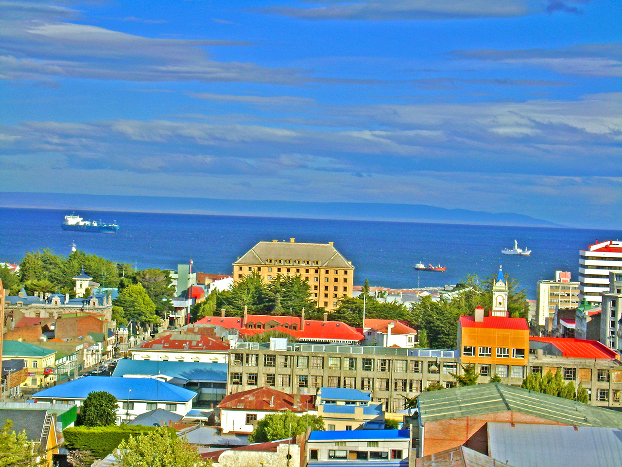 Mirador Punta Arenas na Patagônia Chilena