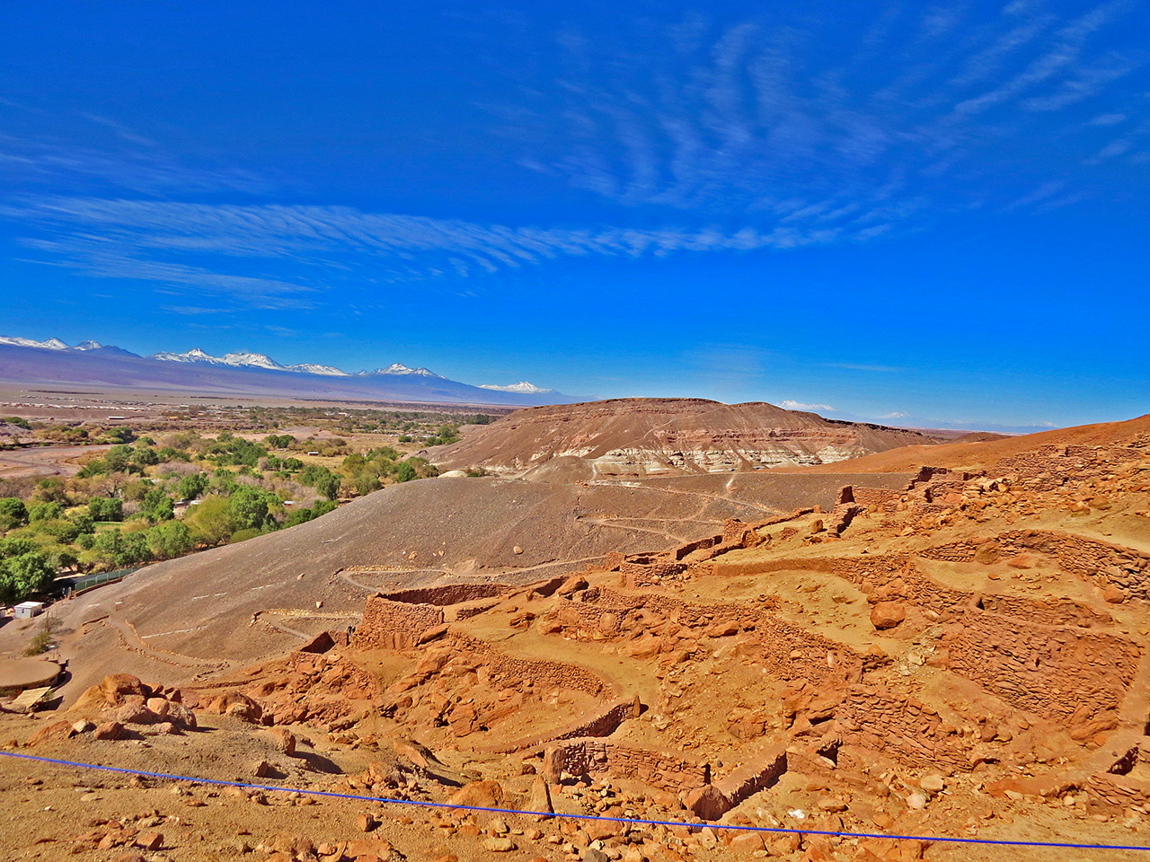 Ruínas de Pukara de Quitor no Atacama