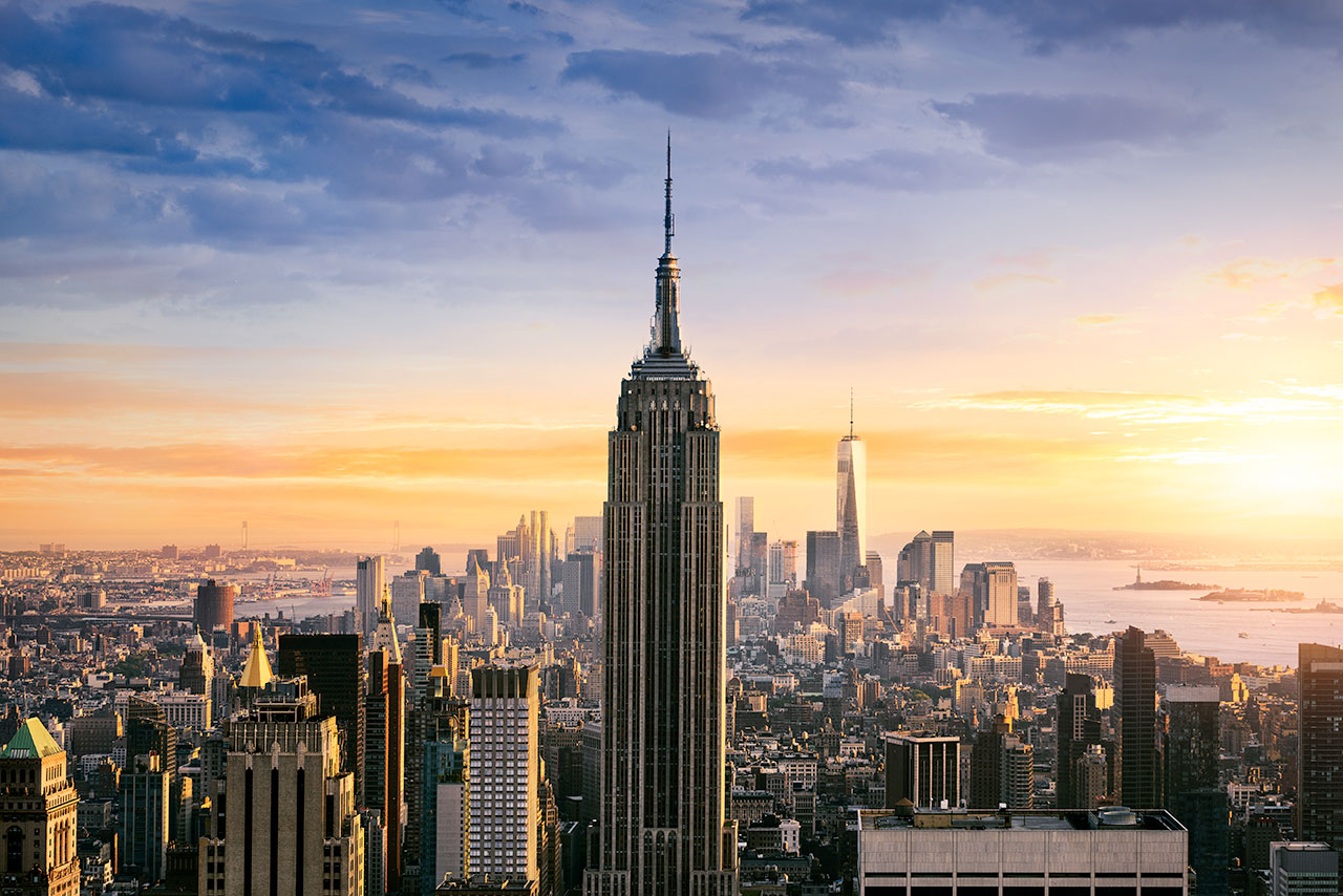 Vista do Empire State Building em Nova York