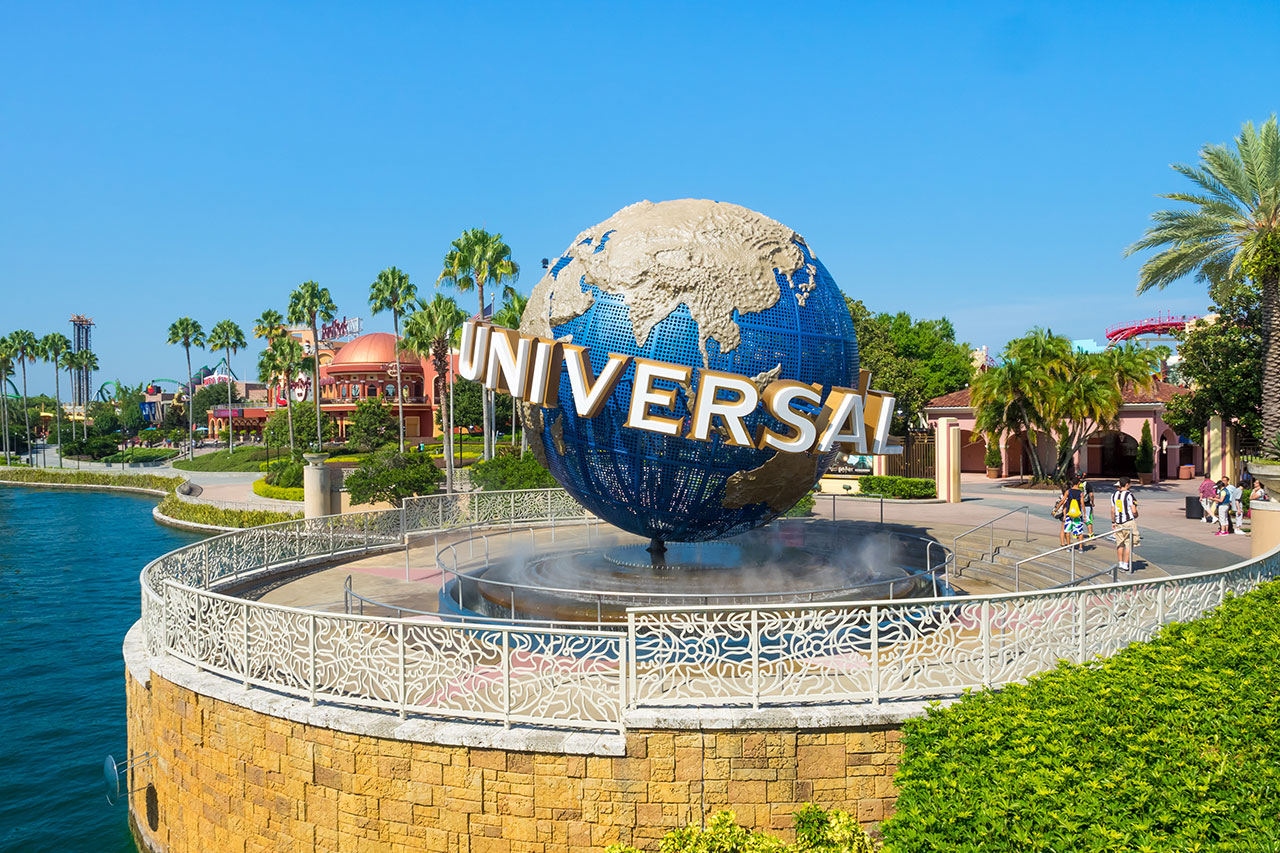 Esse é o famoso globo que você encontra na Universal Orlando Studios na Flórida