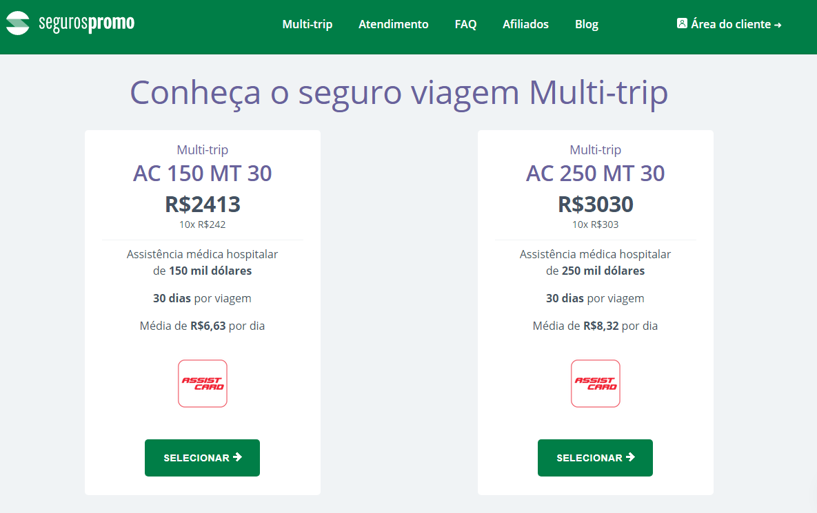 seguros de viagem anuais Seguros Promo