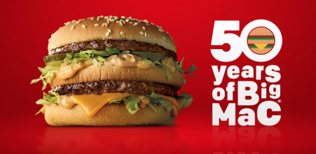 Big Mac Index ajuda a identificar as moedas mais fortes