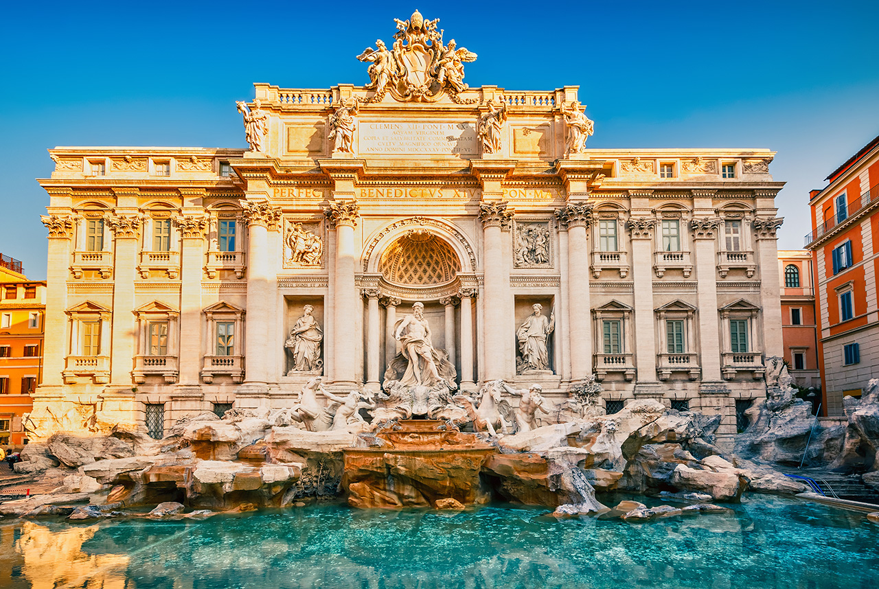 Fontana di Trevi em Roma