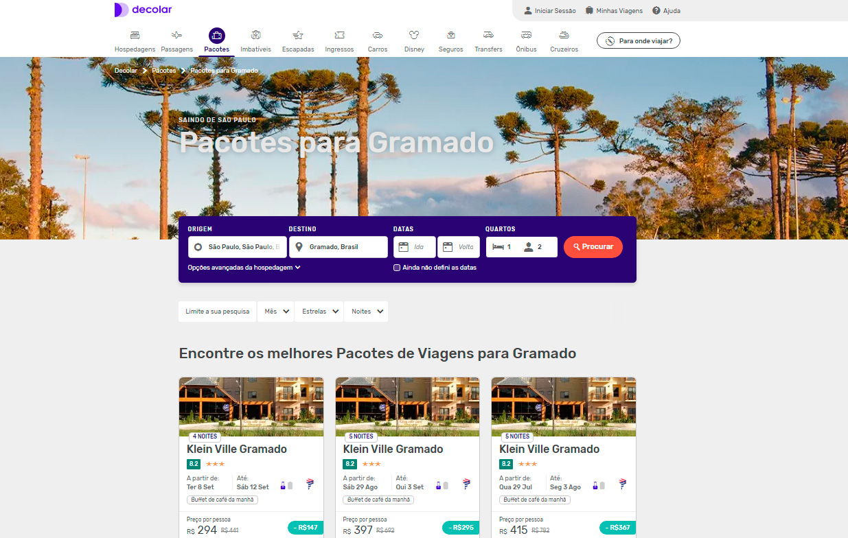 Pacotes de viagem para Gramado