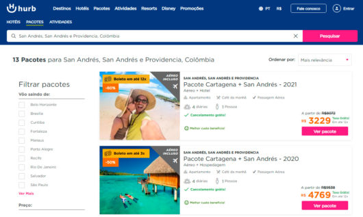 Pacotes de viagem para San Andrés