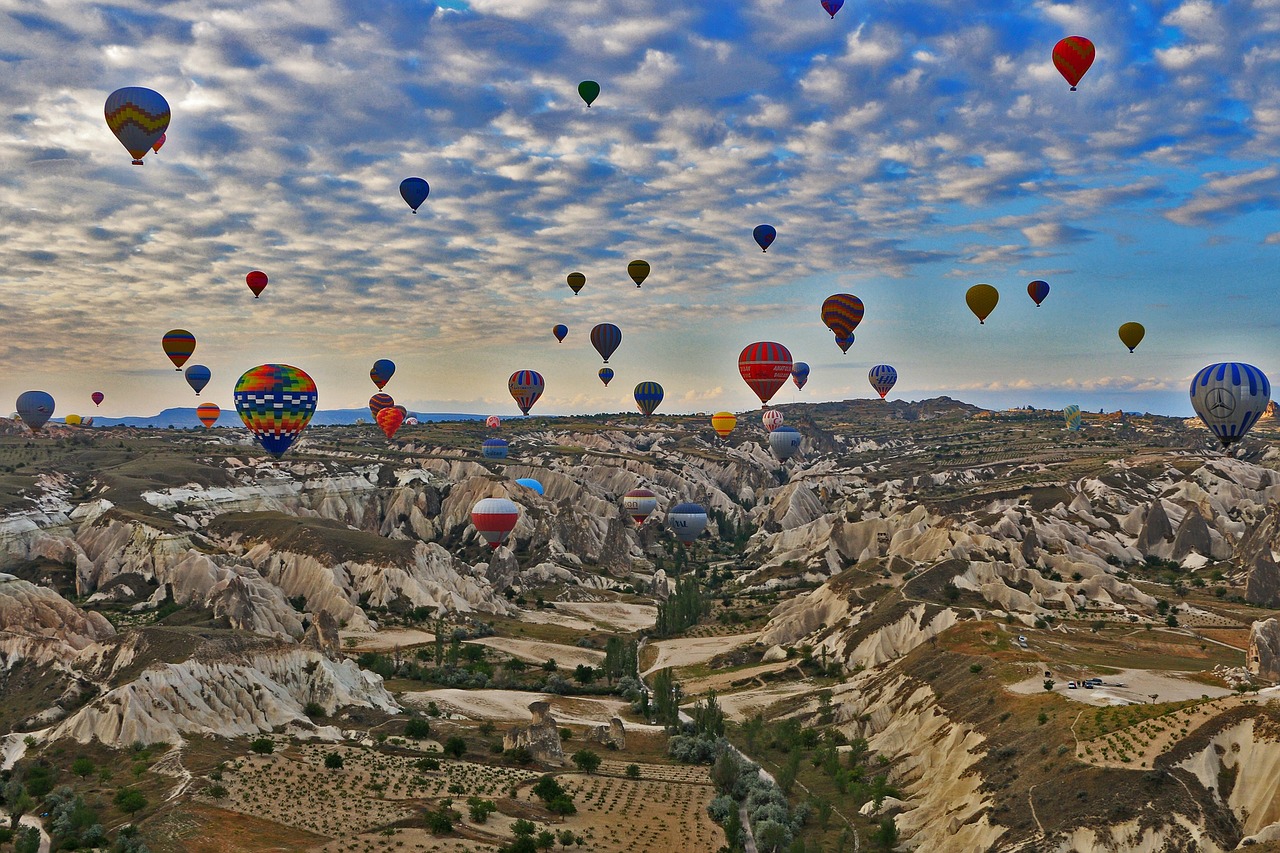 Balões na Cappadocia