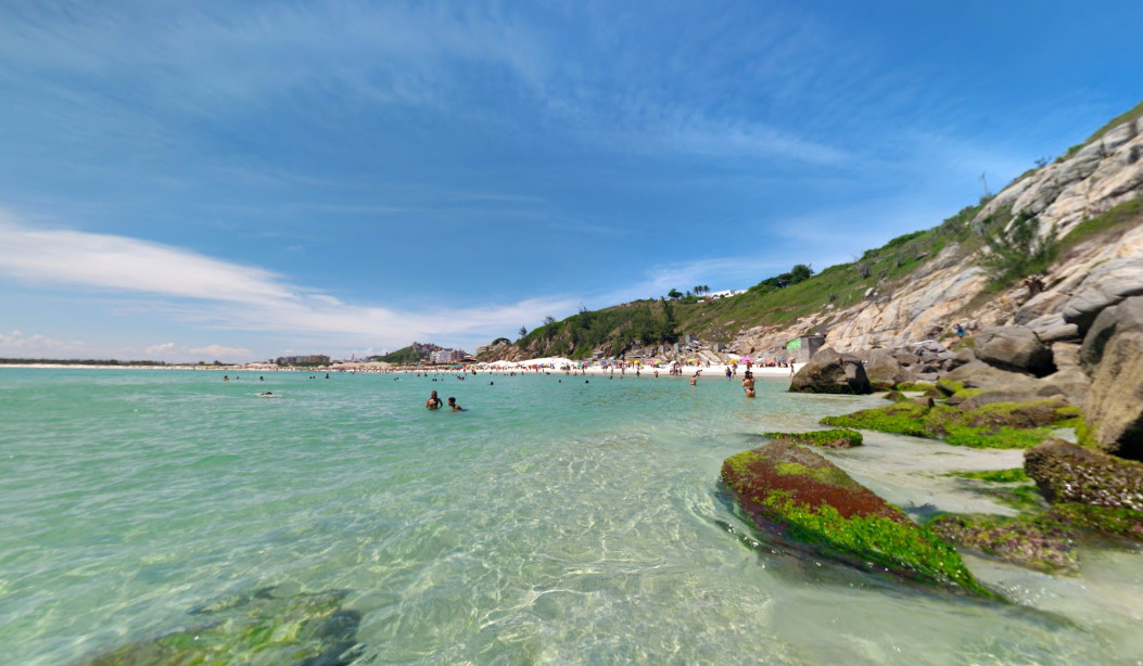 Foto dentro da Praia Grande em Arraial do Cabo