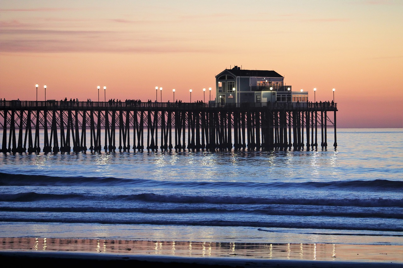 Píer de San Diego em Oceanside