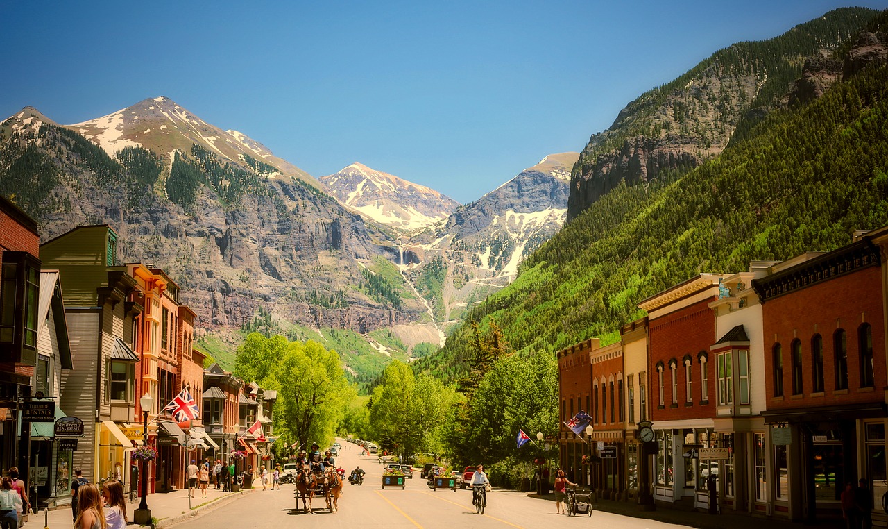 As lindas montanhas de Telluride