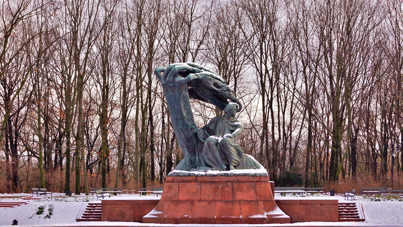 A Estátua De Chopin No Parque De Lazienki
